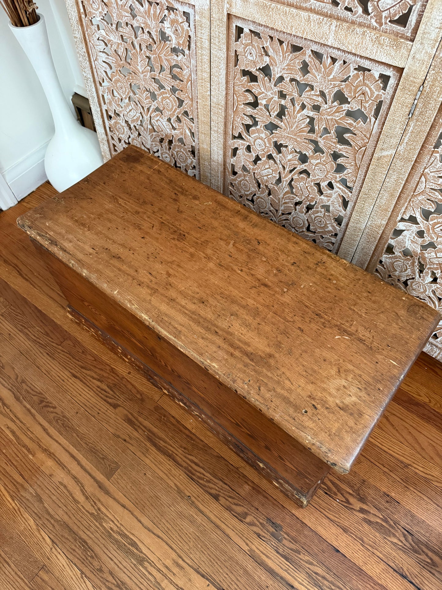 Vintage Pine Blanket Chest