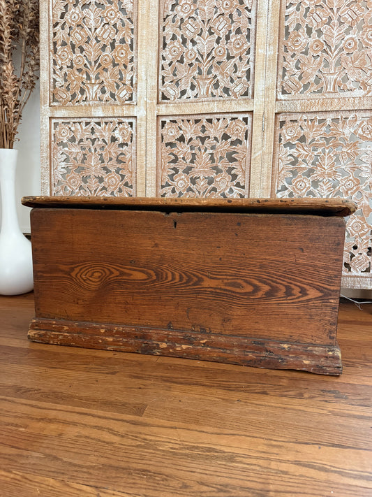Vintage Pine Blanket Chest