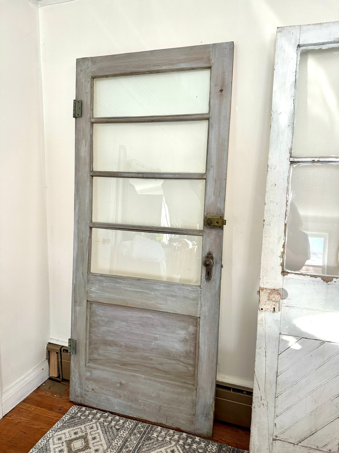 Vintage 4 Panelled White Door