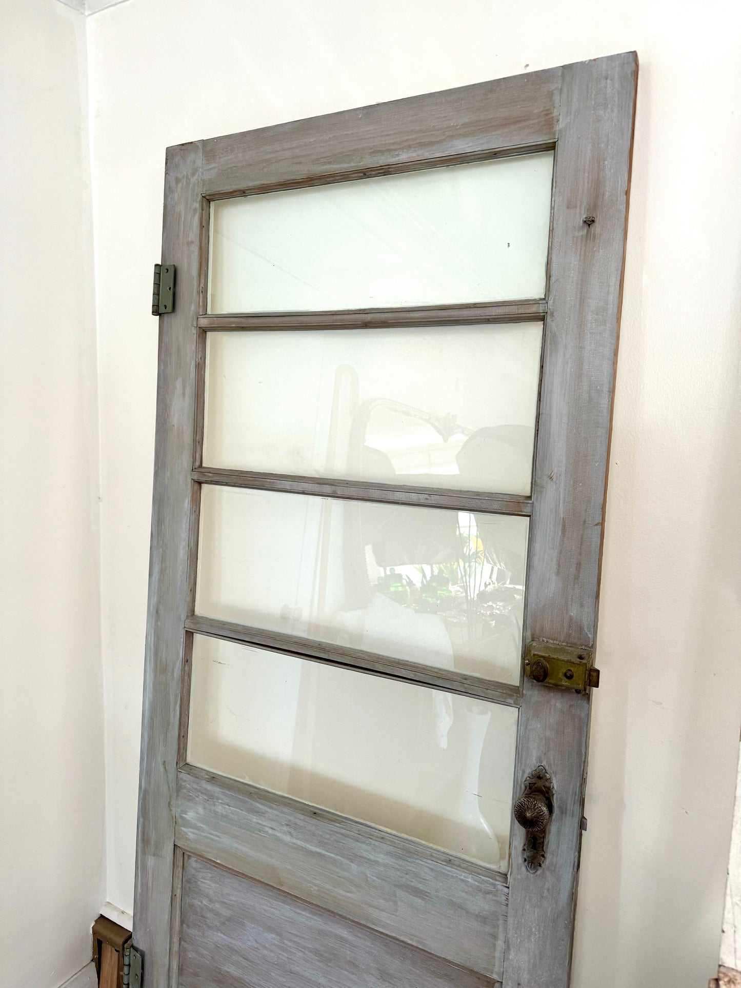 Vintage 4 Panelled White Door