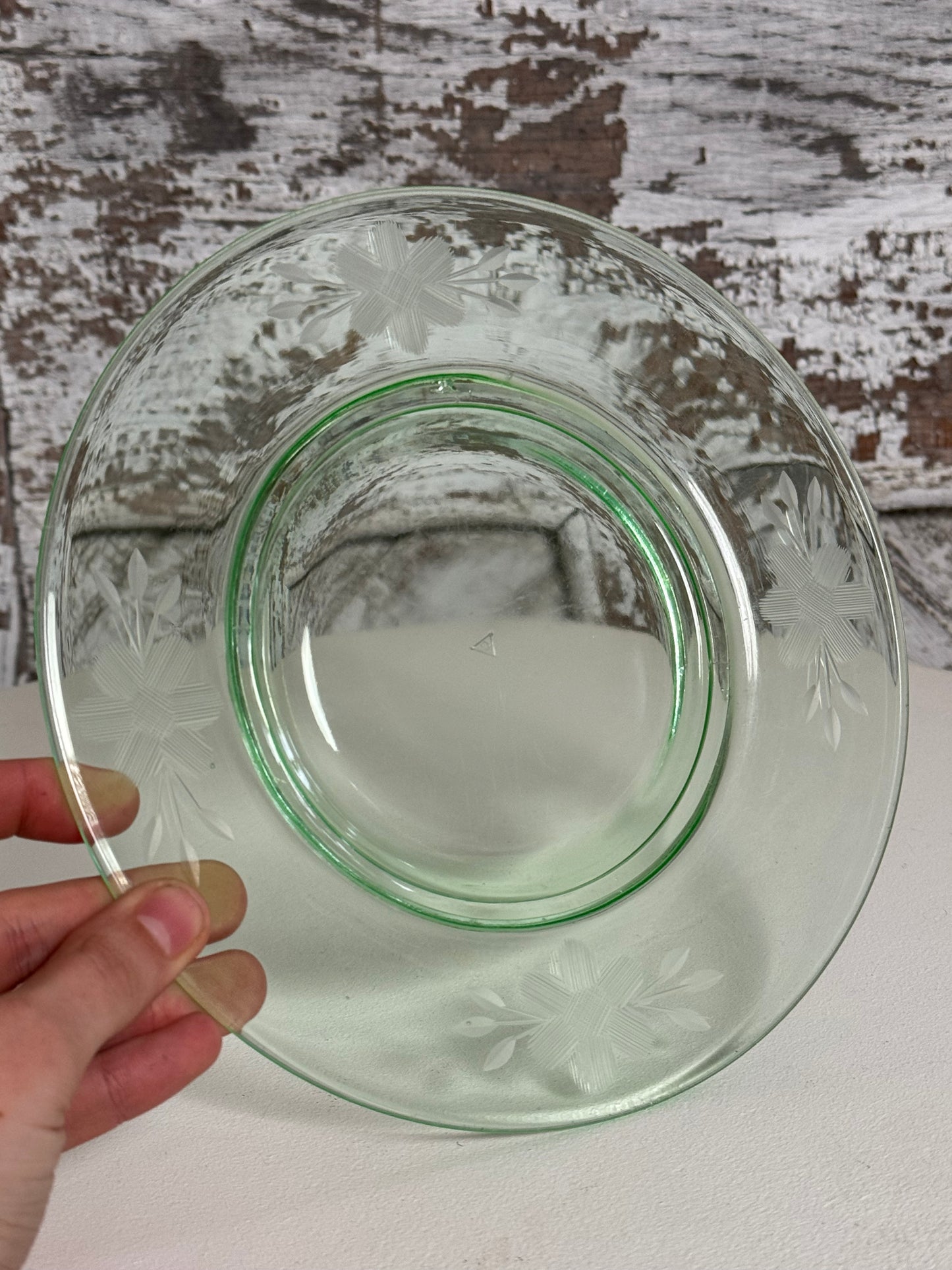 Uranium Etched Glass Plate