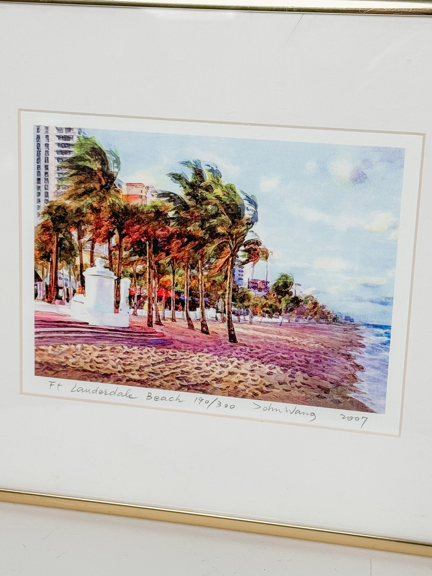 5x7 Fort Lauderdale Beach Print by John Wang