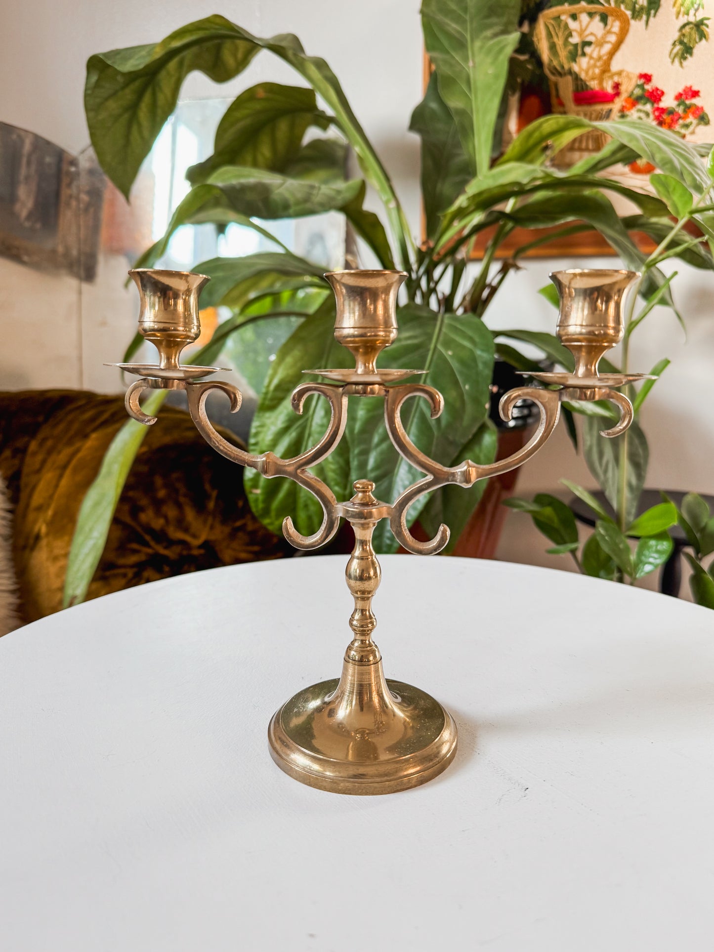 Baldwin Brass 3 Arm Candelabra