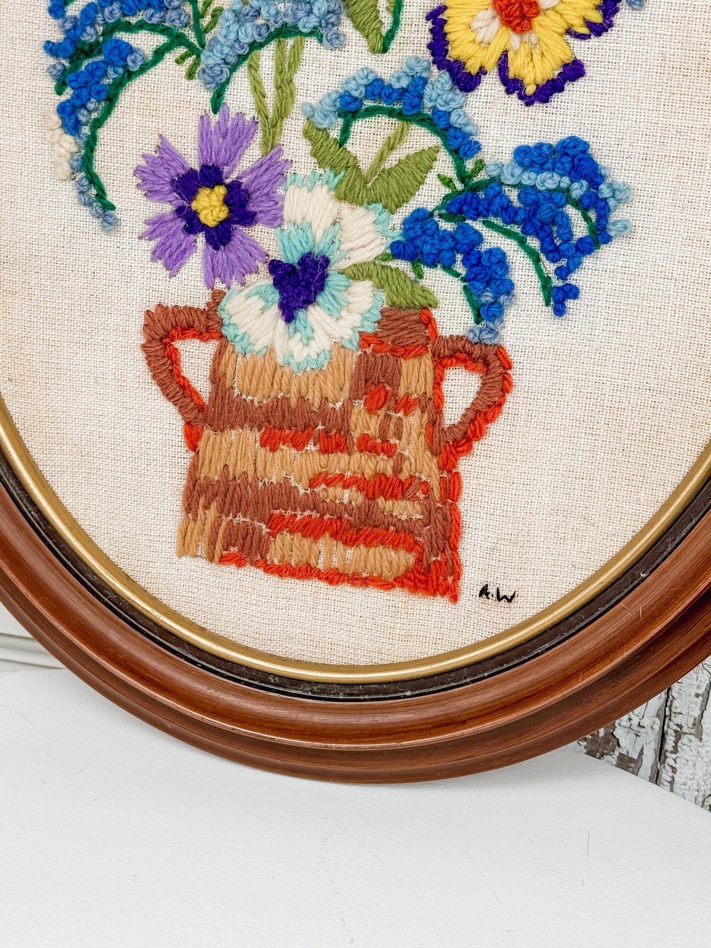 Vintage Crewel Embroidery