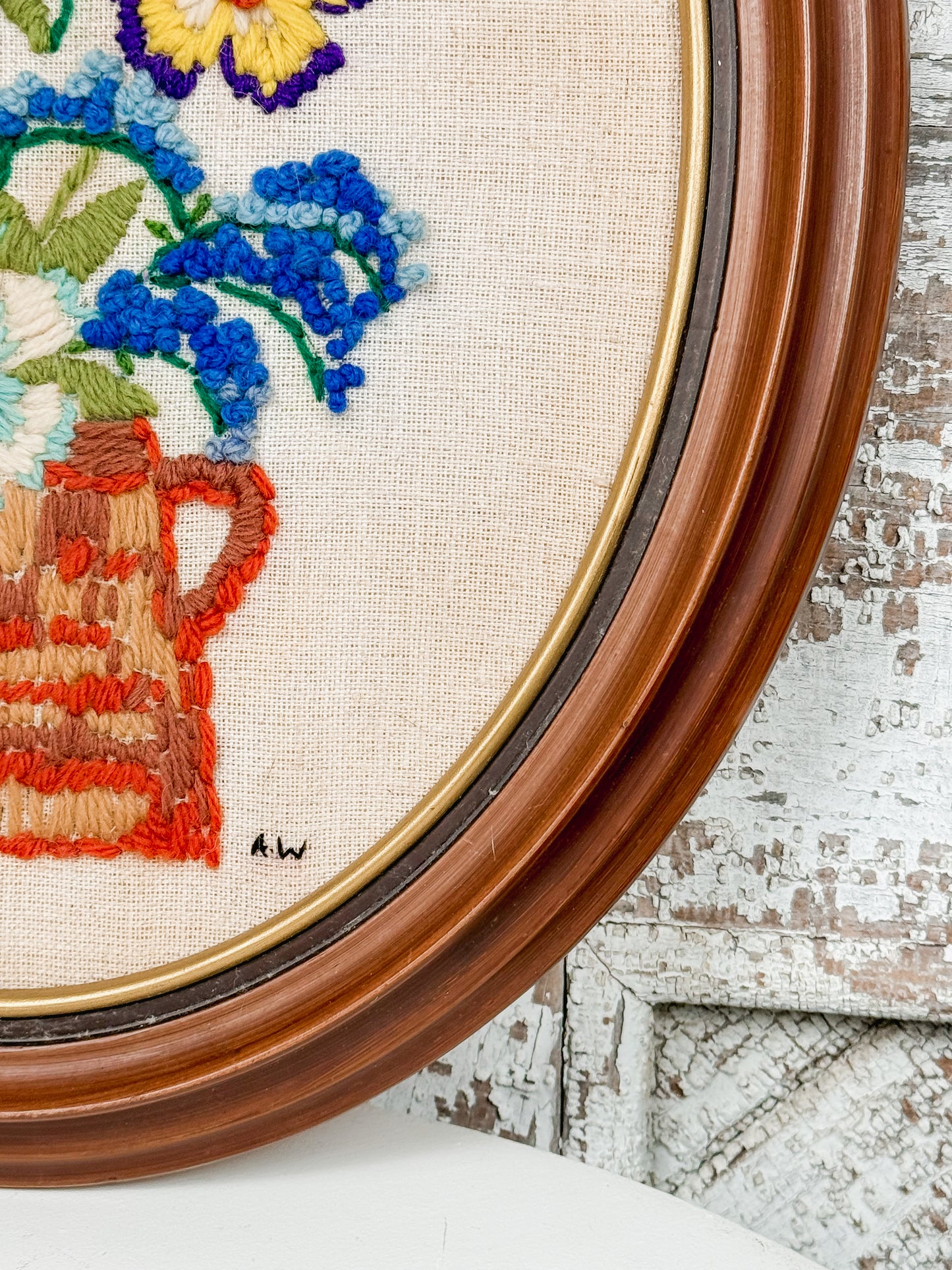 Vintage Crewel Embroidery