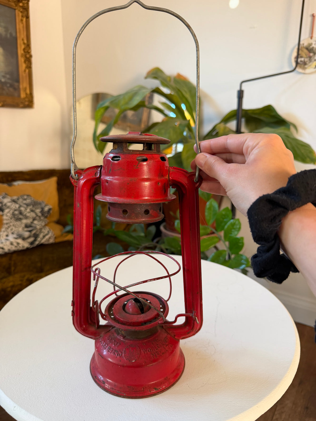 Winged Wheel No. 350 Kerosene Storm Lantern