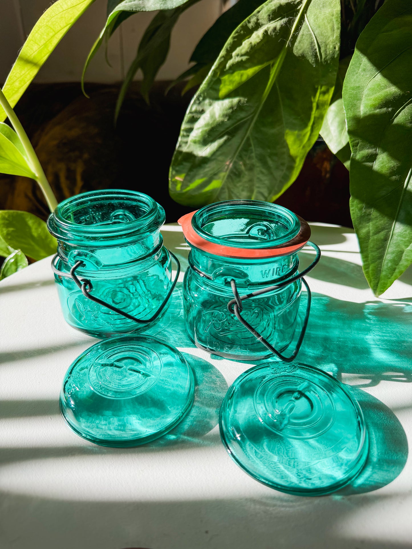 Teal Ball Jars