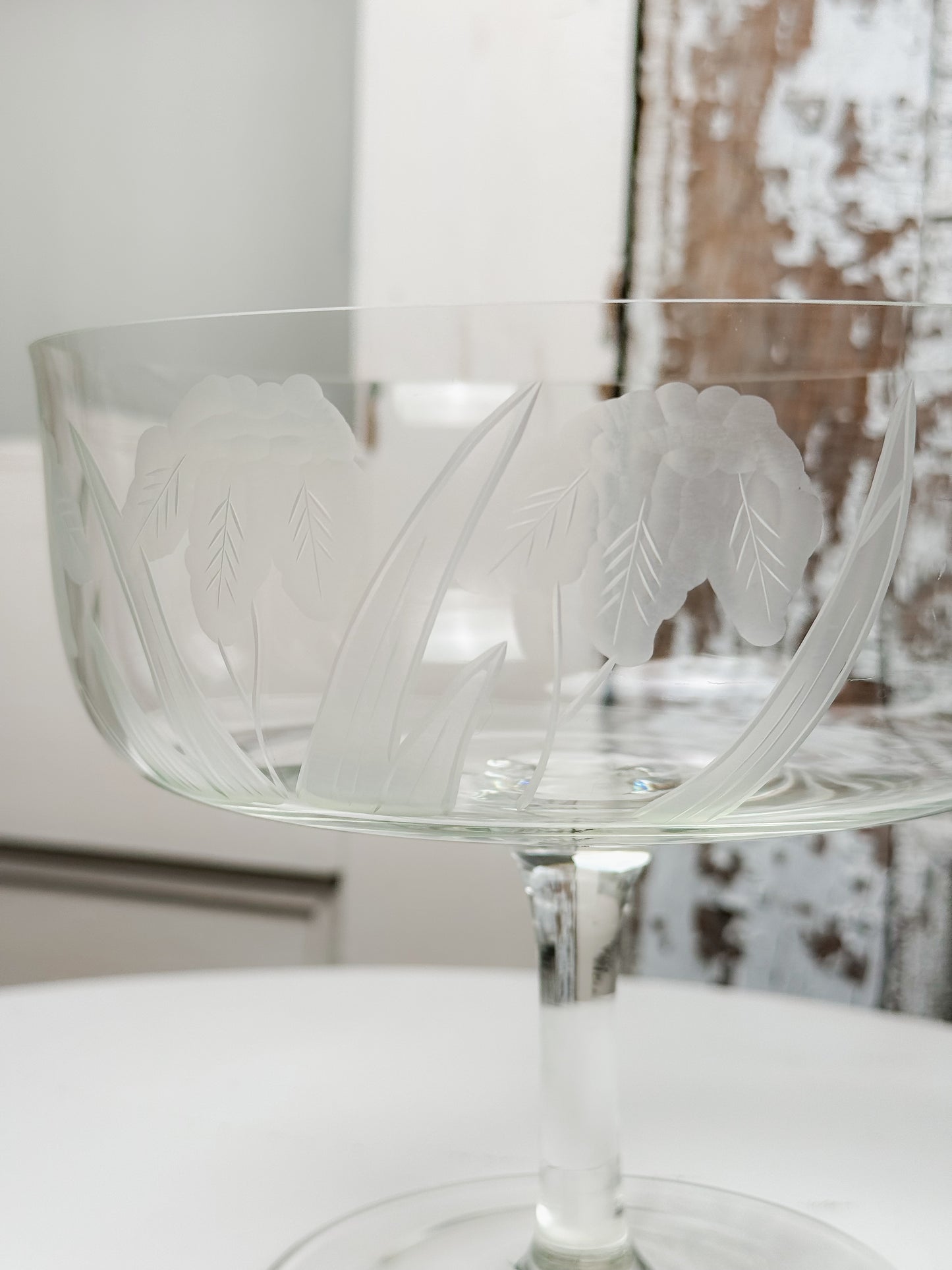 Nana & Papa Collection: Etched Compote Dish