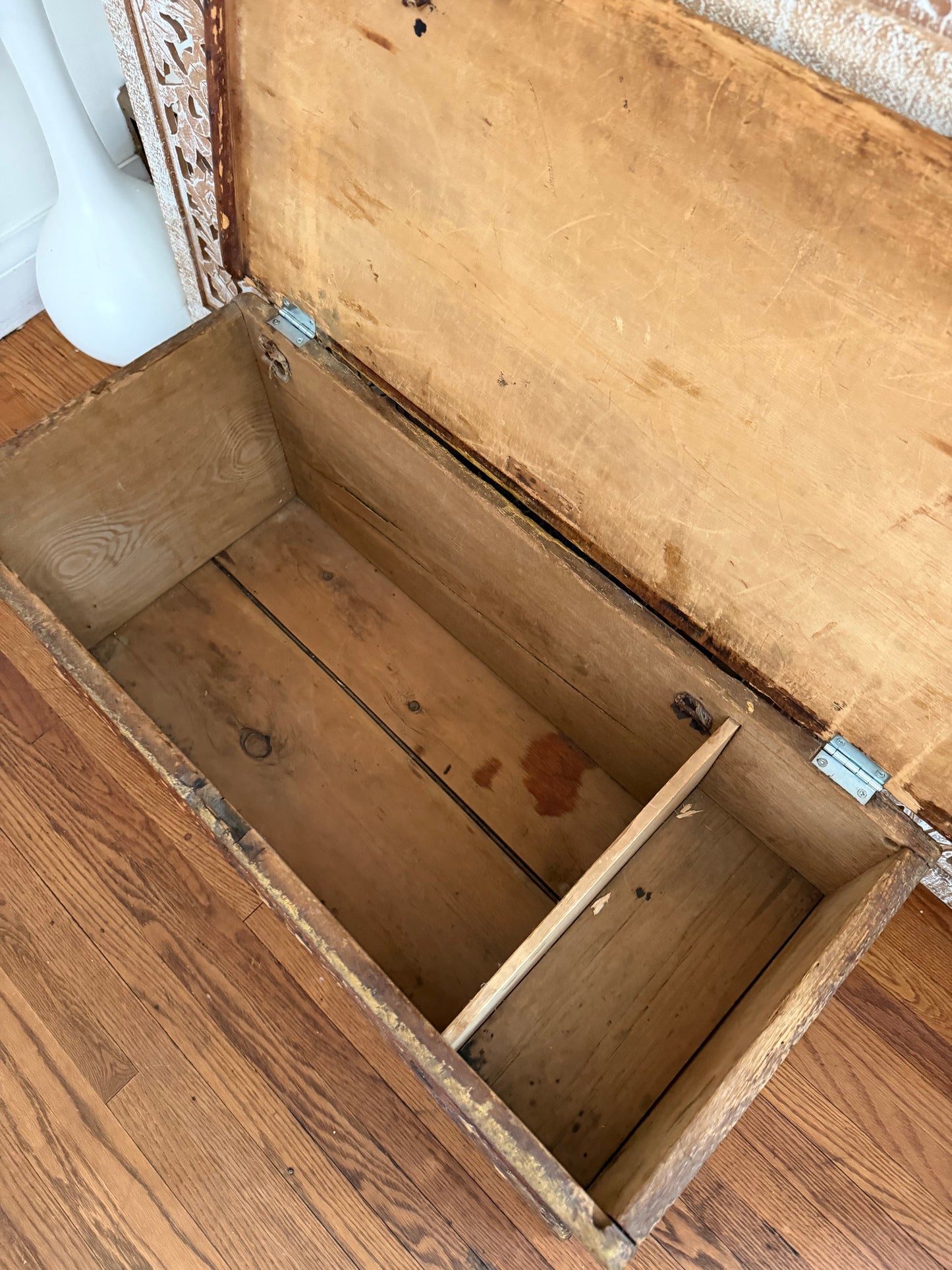 Vintage Pine Blanket Chest
