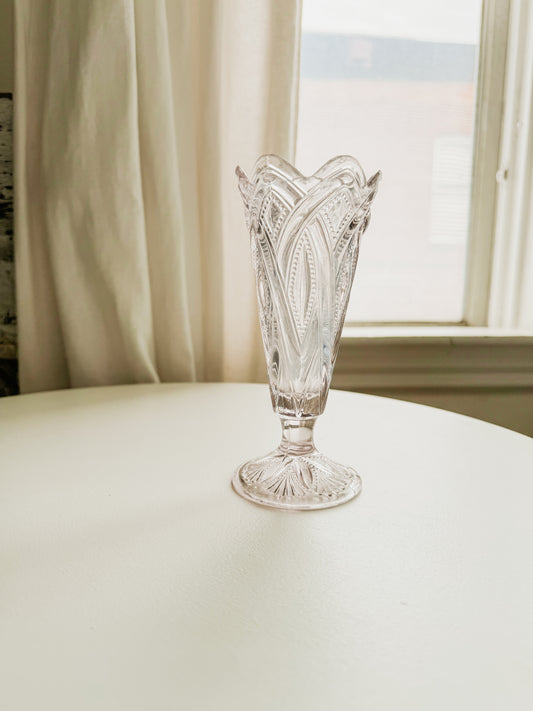 Manganese Crystal Footed Vase