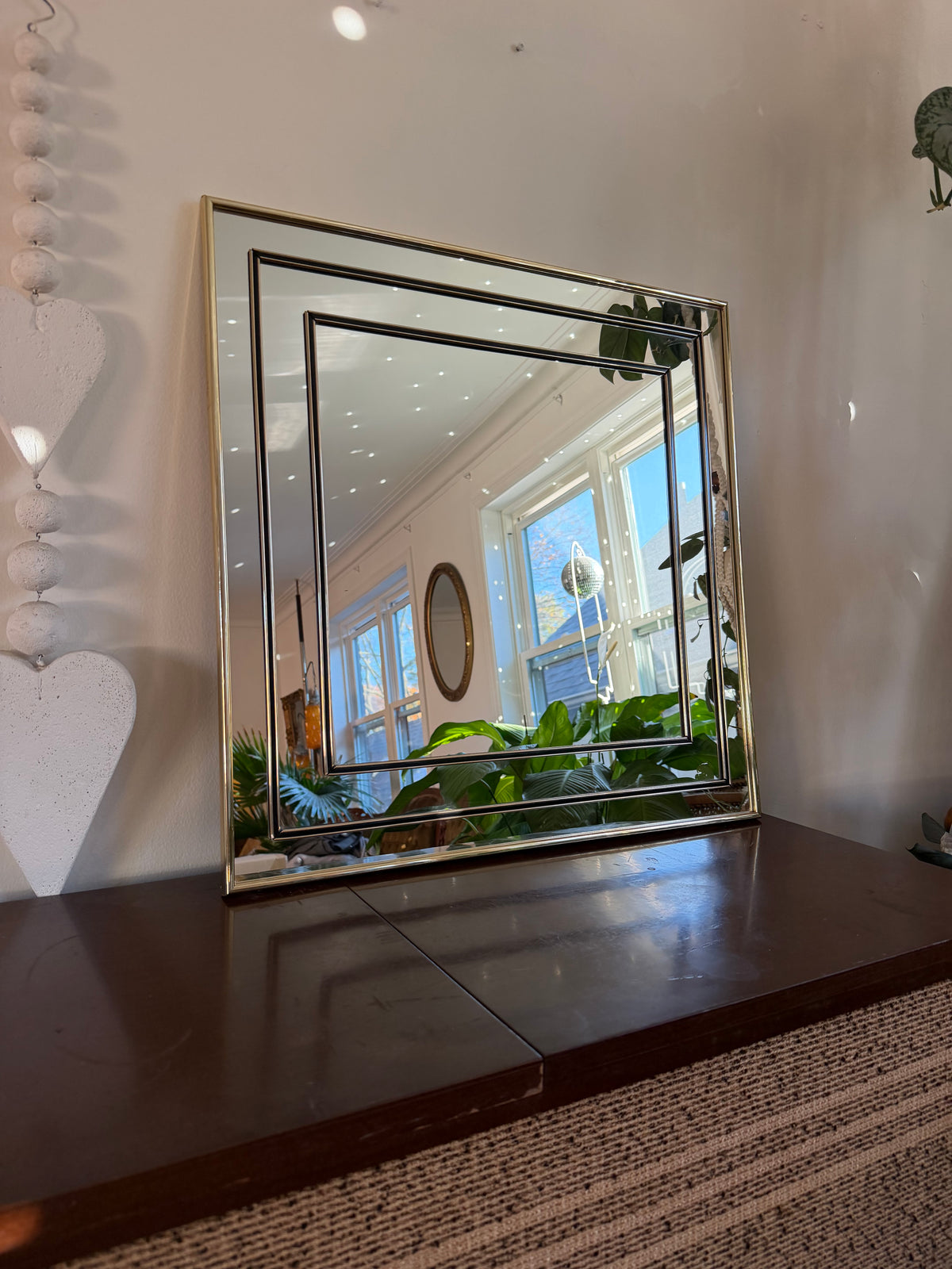 Hollywood Regency Style Geometric Mirror