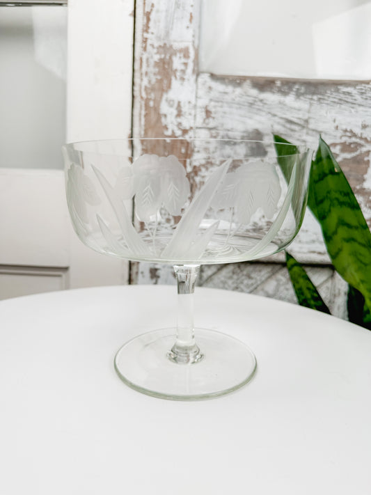 Nana & Papa Collection: Etched Compote Dish