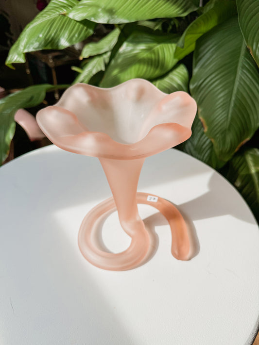 Satin Pink Flower Vase