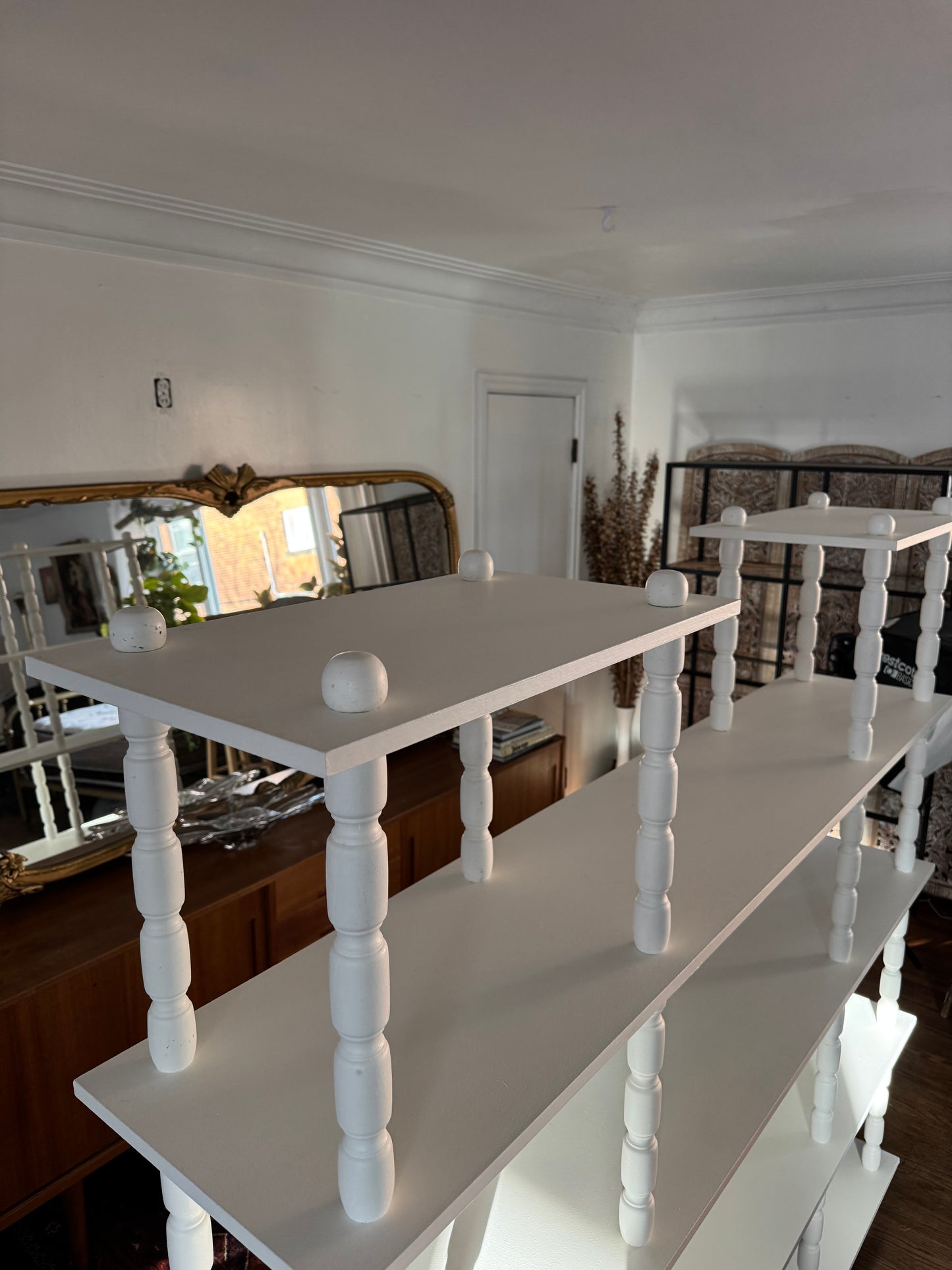 MCM Refinished White Shelf