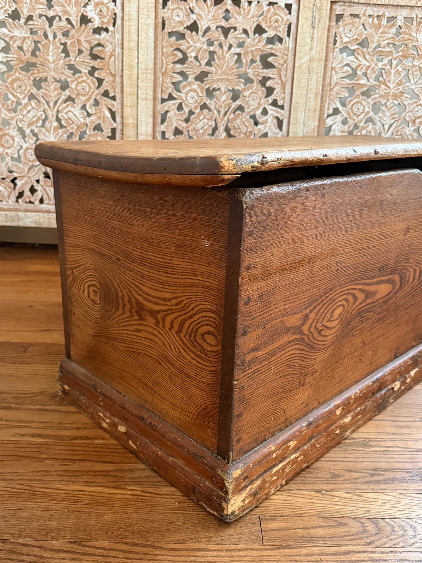 Vintage Pine Blanket Chest