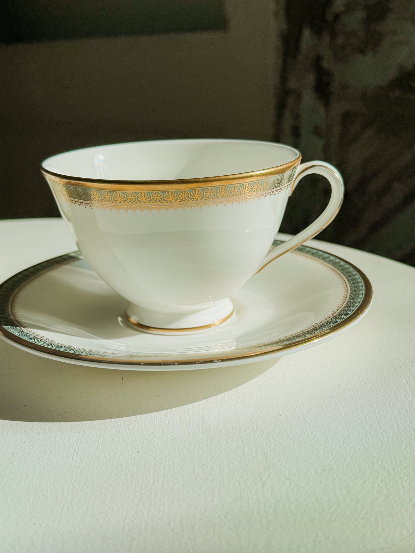 Royal Doulton Clarendon H4993 bone china cup and saucer