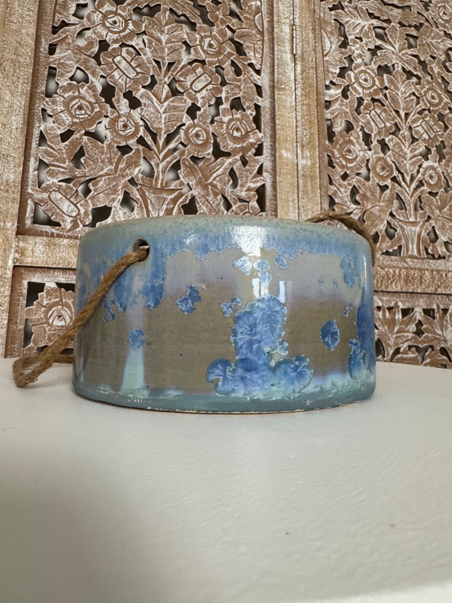 Gorgeous Blue Ceramic Hanging Pot