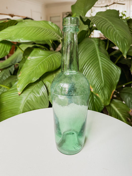 Aqua Glass Bottle/Vase