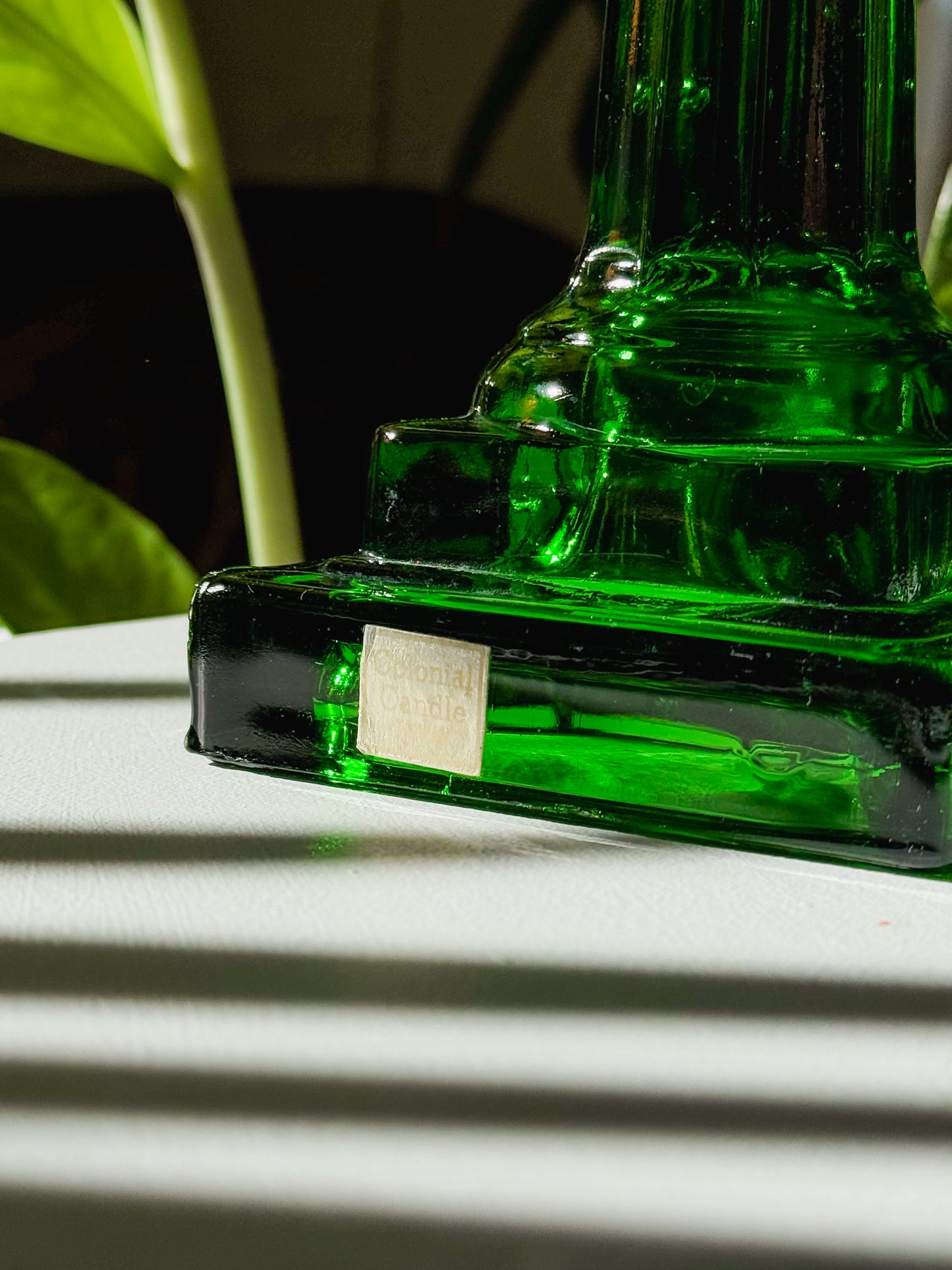 Colonial Emerald Green Candle Holder