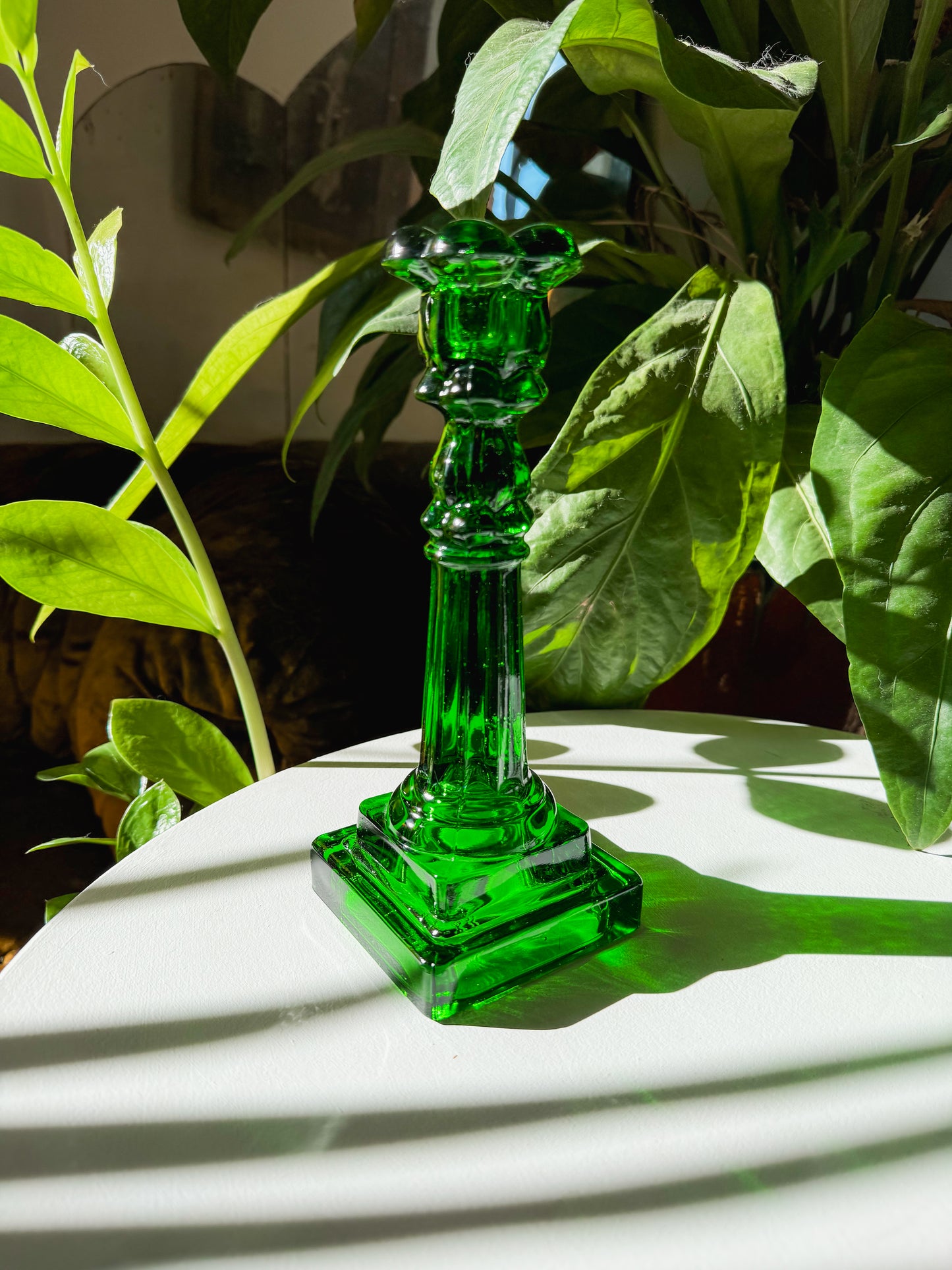 Colonial Emerald Green Candle Holder