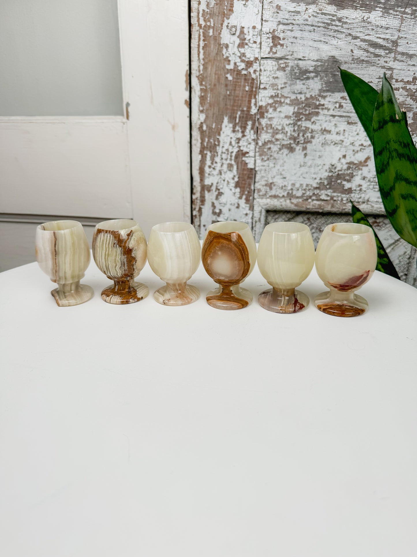 Onyx Marble Shot Glasses