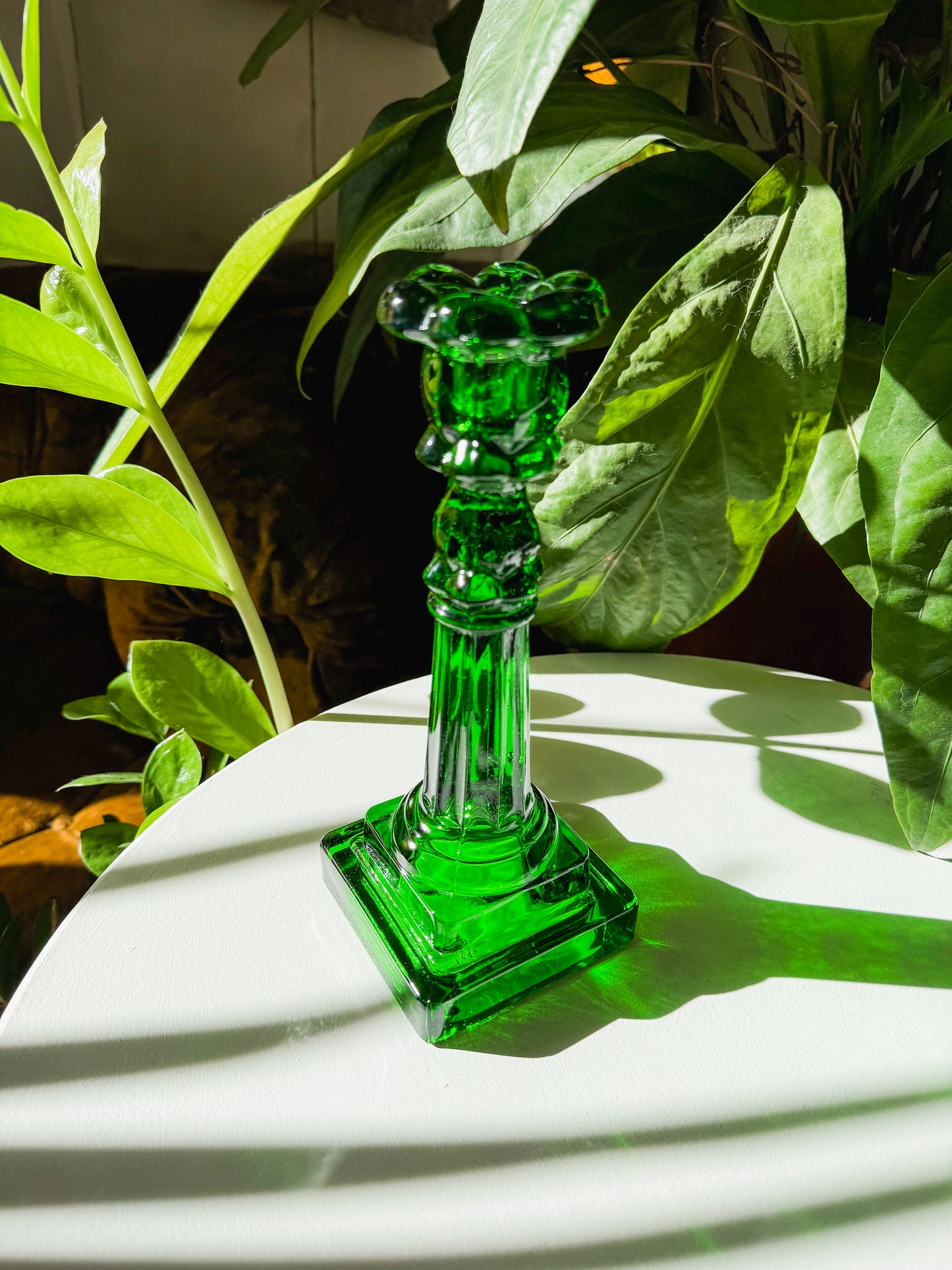 Colonial Emerald Green Candle Holder