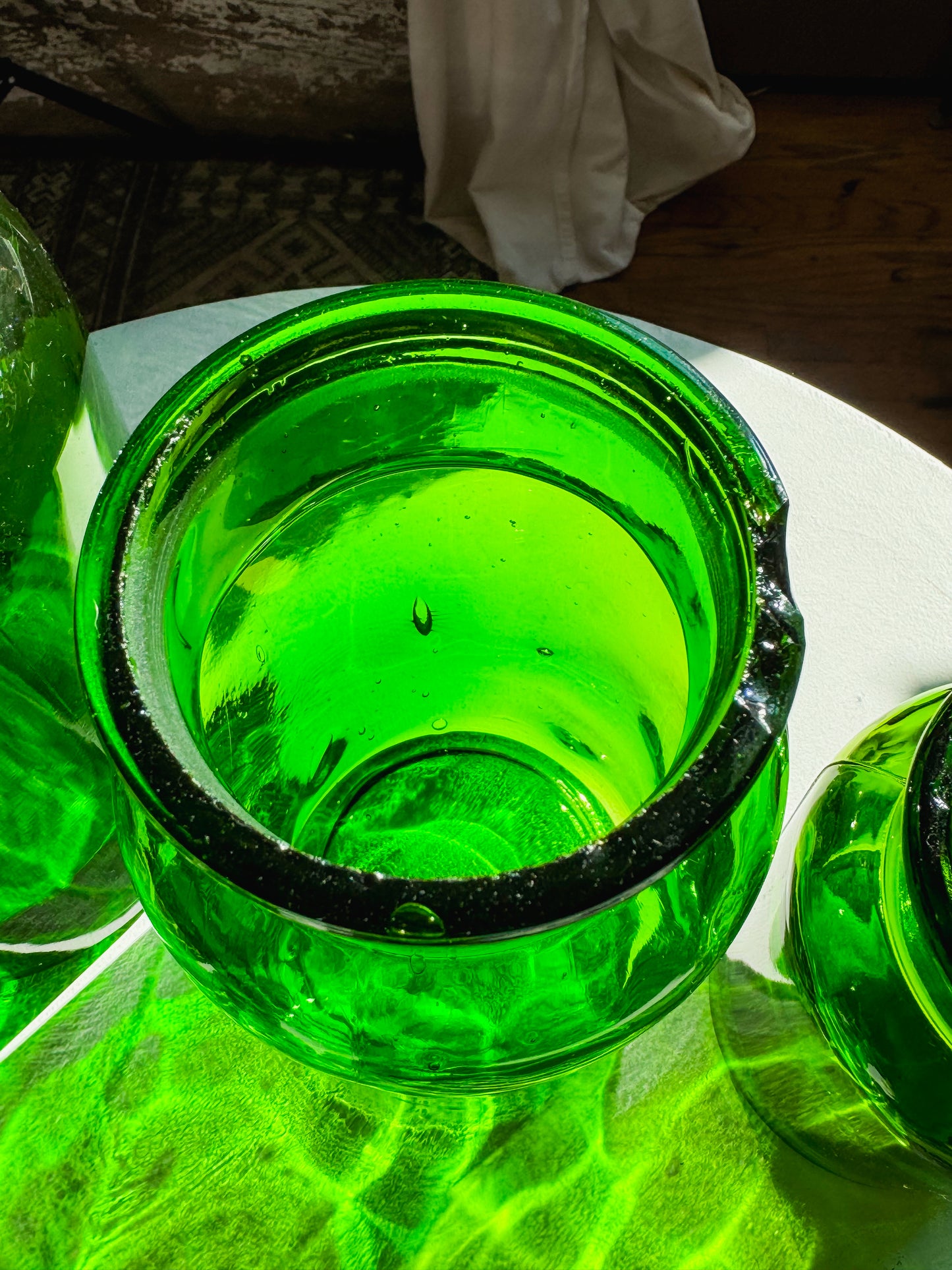 Emerald Green Apothecary Jars