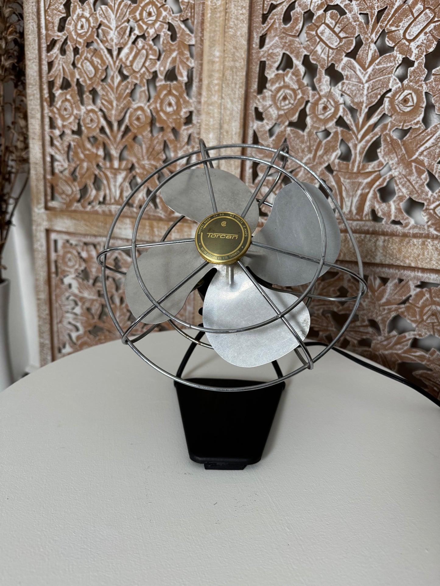Vintage Torcan Electric Desk Fan