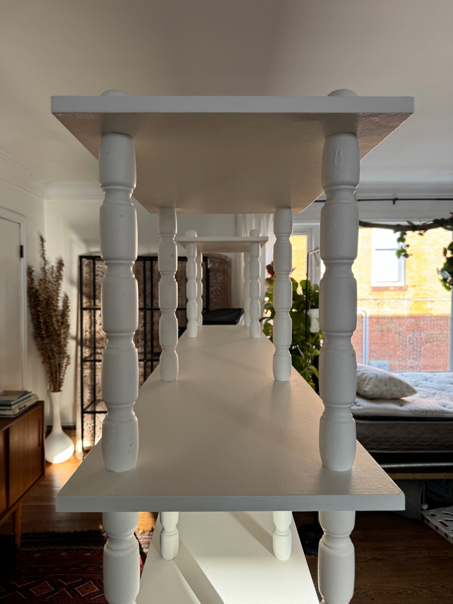 MCM Refinished White Shelf