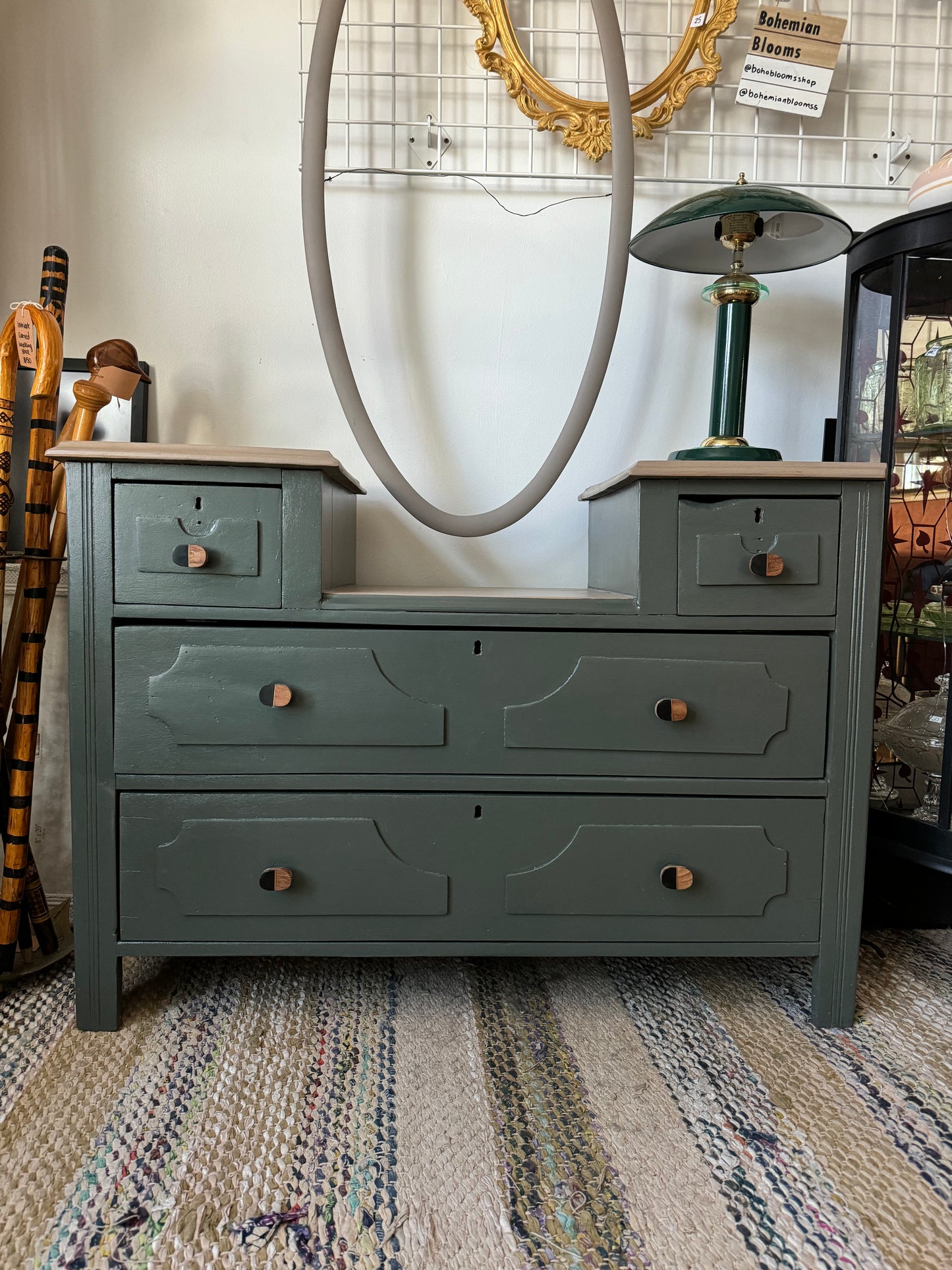 Antique Everett Refinished Dresser