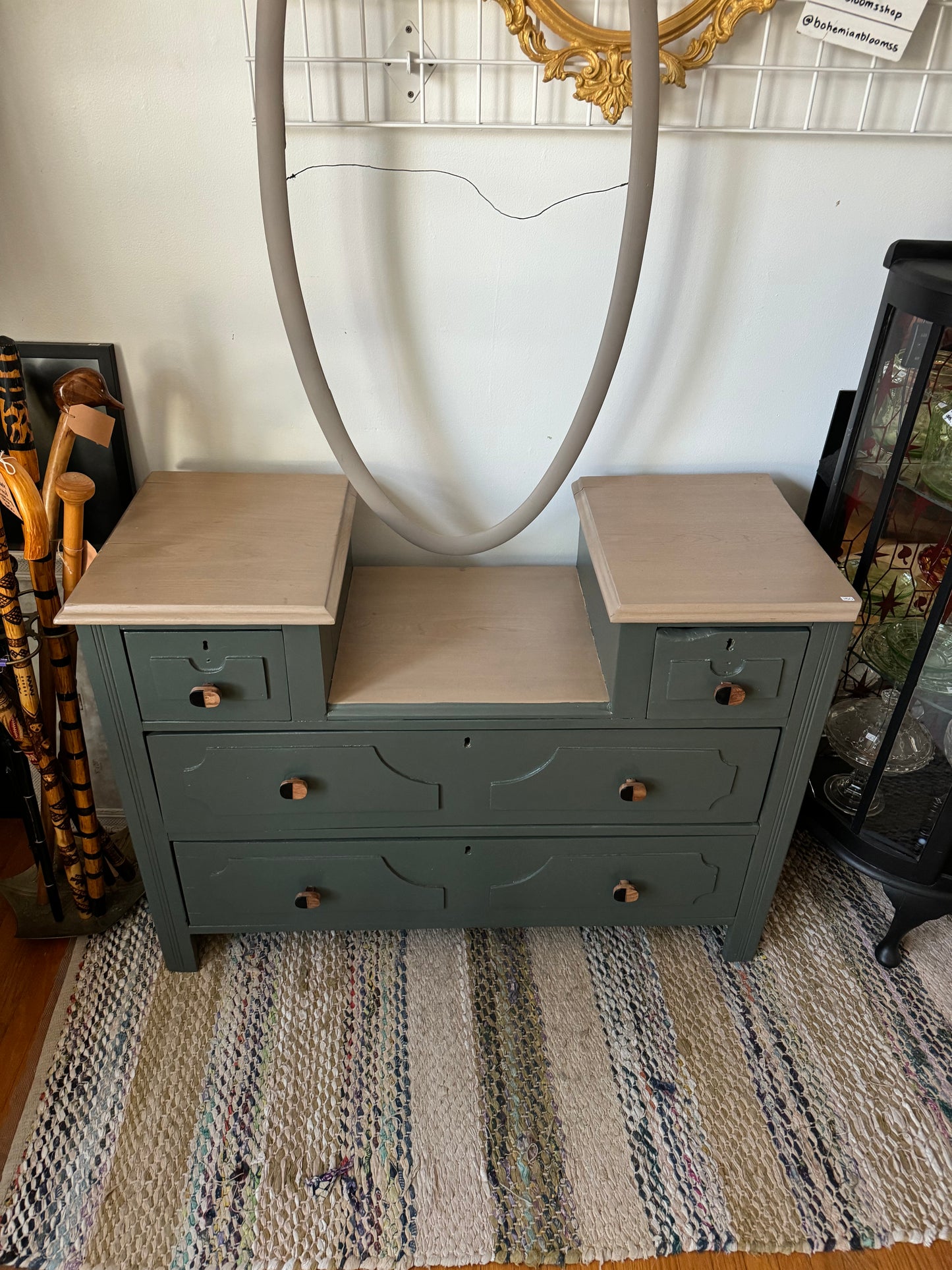 Antique Everett Refinished Dresser