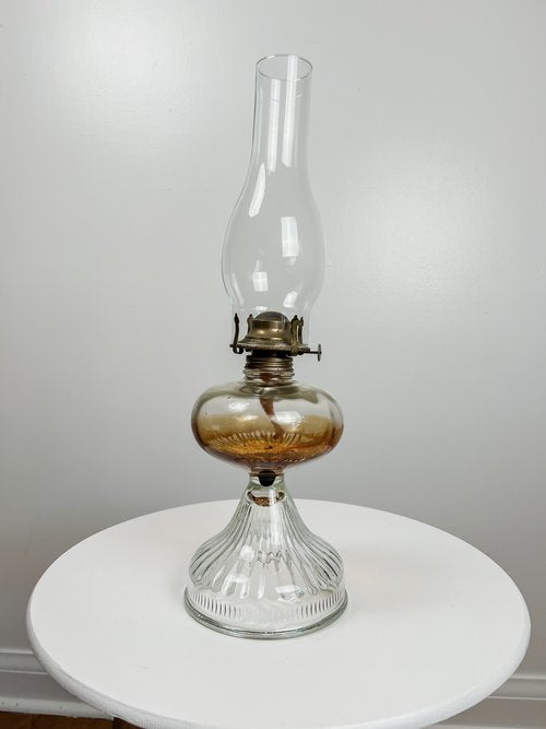 Large Vintage Oil Lamp