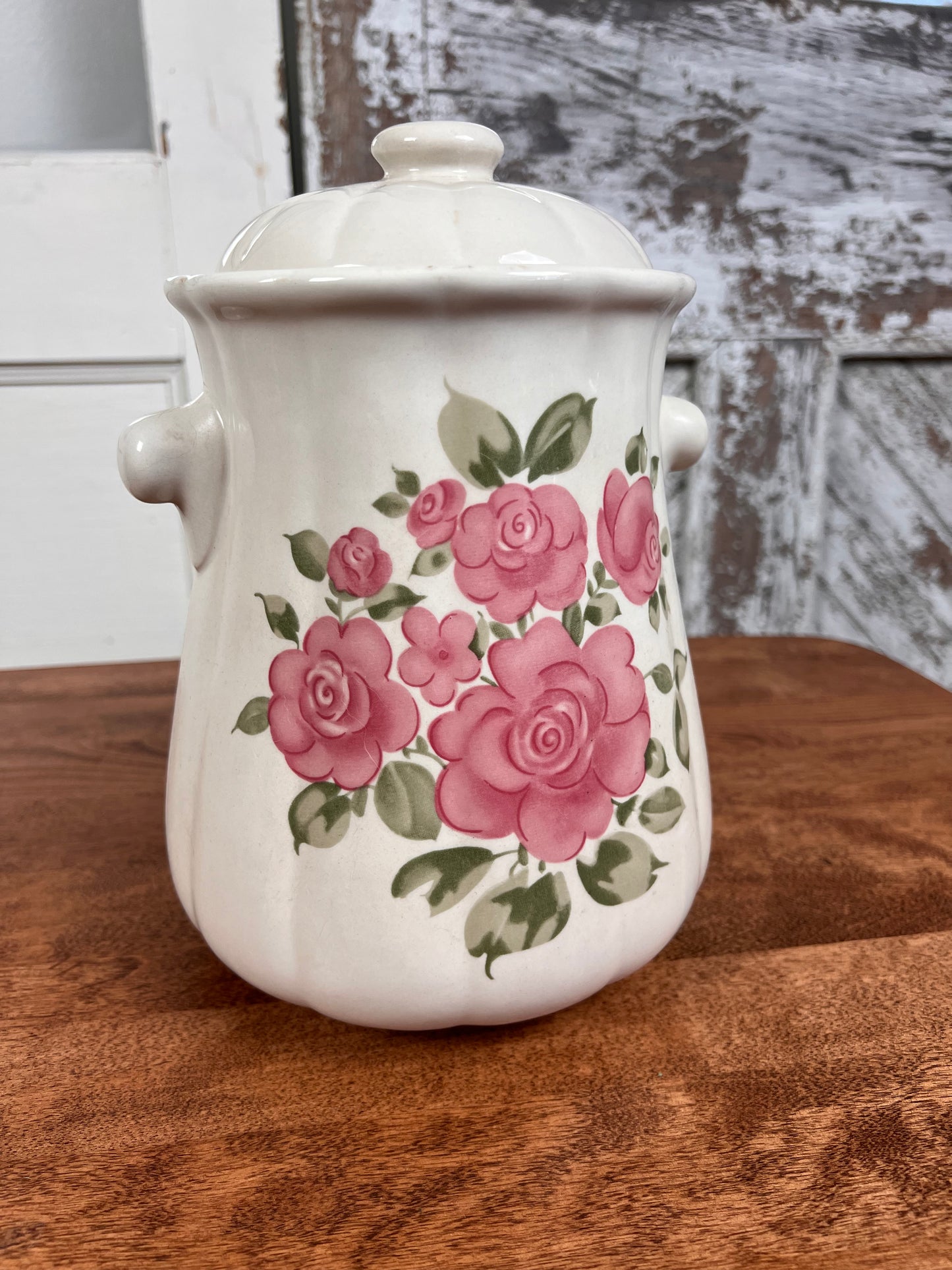 Gibson Roseland Canister Cookie Jar