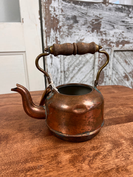 Antique Copper Teapot